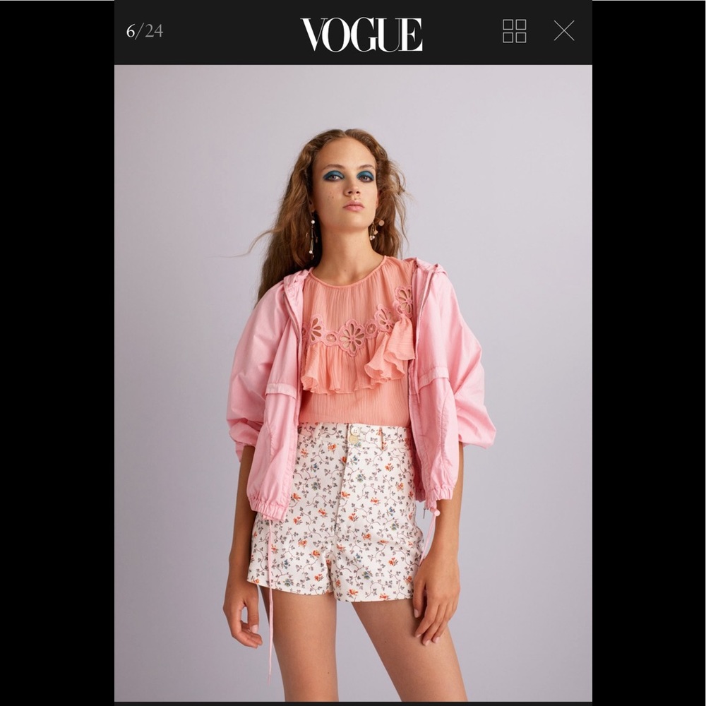 Rebecca Taylor Pinwheel Ruffle Top Sz2 NEW! ⚡️